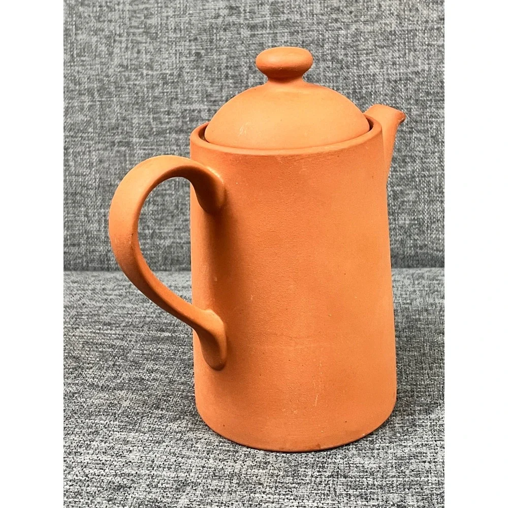 Henry Watson Pottery Original Suffolk Terracotta Coffee Pot Made in England 7.5